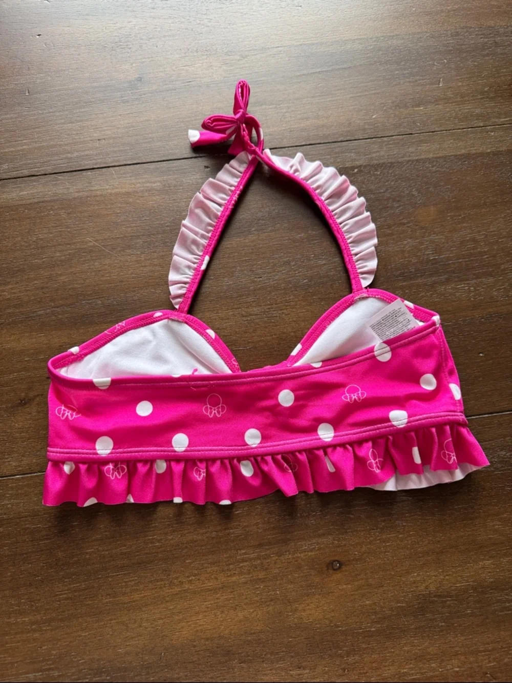 New Sz 10 Disney X Janie and Jack swimsuit bikini set halter top Minnie Mouse